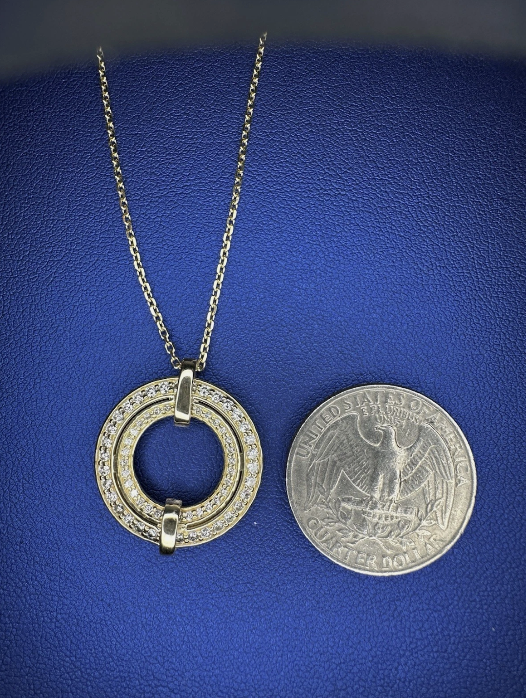 Classy, for Every Occasion Pendant 14k, Yellow Gold And Diamonds