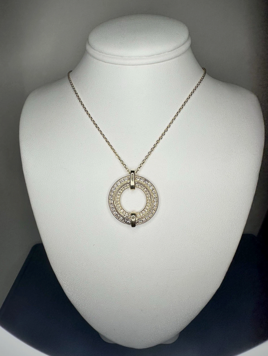 Classy, for Every Occasion Pendant 14k, Yellow Gold And Diamonds